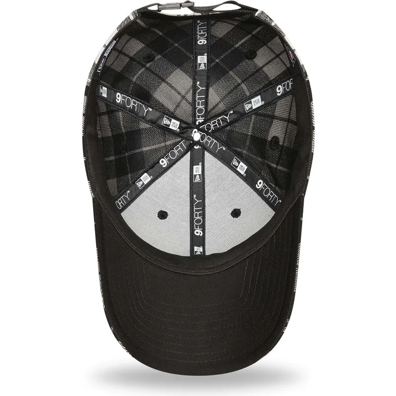 lippikset-kaareva-musta-saadettava-nauha-9forty-plaid-new-york-yankees-mlb-new-era