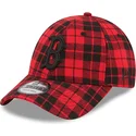 lippikset-kaareva-punainen-saadettava-nauha-9forty-plaid-boston-red-sox-mlb-new-era