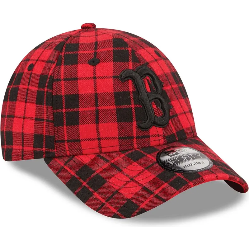 lippikset-kaareva-punainen-saadettava-nauha-9forty-plaid-boston-red-sox-mlb-new-era lippikset-kaareva-punainen-saadettava-nauha-9forty-plaid-boston-red-sox-mlb-new-era
