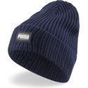 puma-ribbed-classic-cuff-navy-blue-beanie