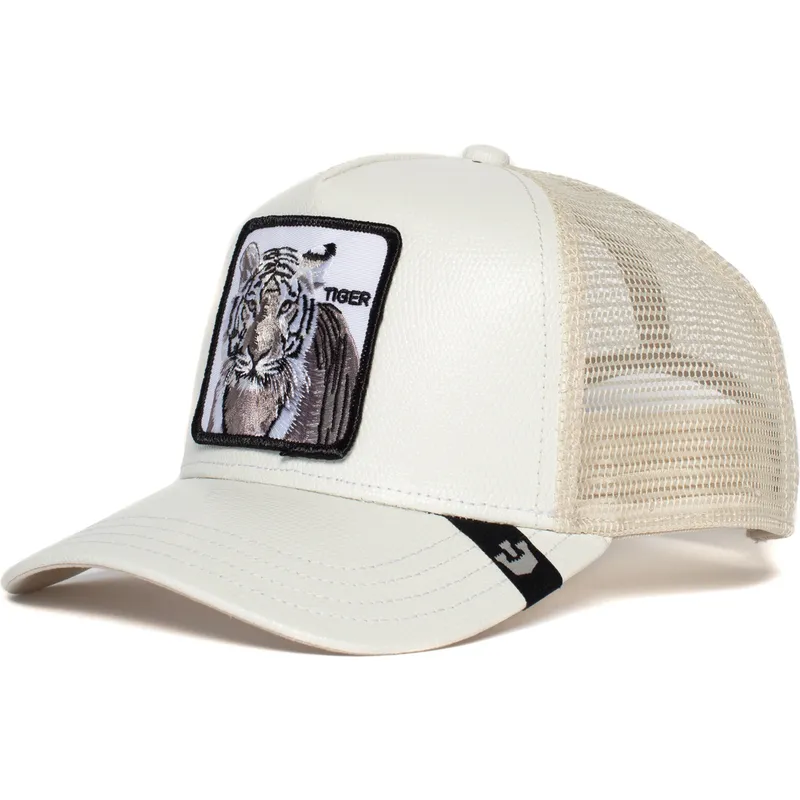 lippikset-kaareva-rekka-valkoinen-snapback-killer-tiger-the-farm-goorin-bros