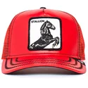 lippikset-kaareva-rekka-punainen-snapback-stallion-cherry-mustang-the-farm-goorin-bros