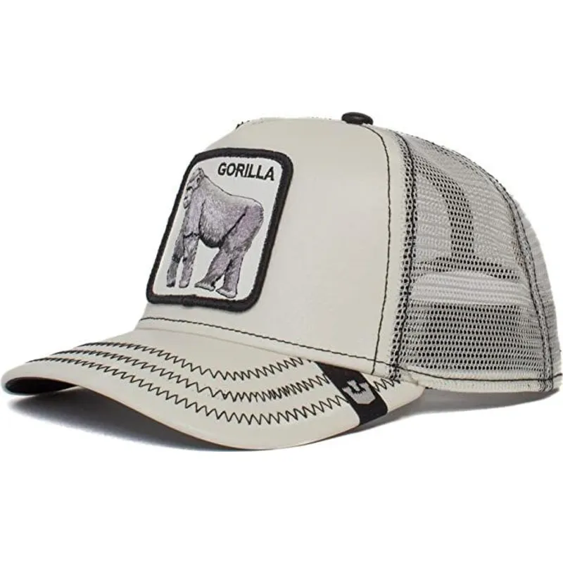 lippikset-kaareva-rekka-valkoinen-snapback-gorilla-band-boss-the-farm-goorin-bros