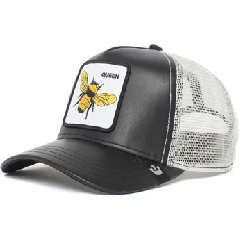 lippikset-kaareva-rekka-musta-snapback-queen-hive-boss-the-farm-goorin-bros