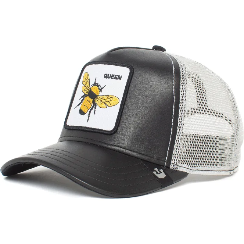 lippikset-kaareva-rekka-musta-snapback-queen-hive-boss-the-farm-goorin-bros