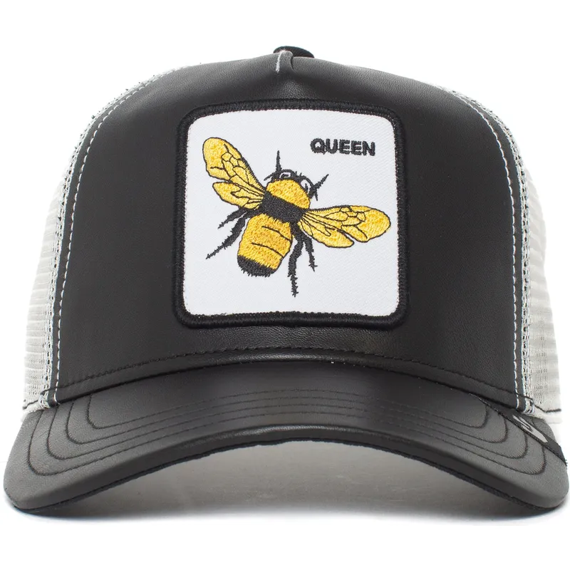 lippikset-kaareva-rekka-musta-snapback-queen-hive-boss-the-farm-goorin-bros