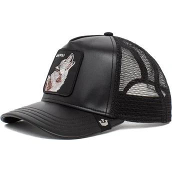 lippikset-kaareva-rekka-musta-snapback-lone-wolf-pack-boss-the-farm-goorin-bros