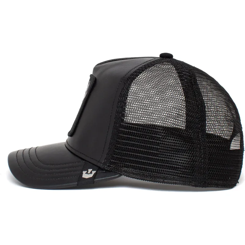 lippikset-kaareva-rekka-musta-snapback-lone-wolf-pack-boss-the-farm-goorin-bros
