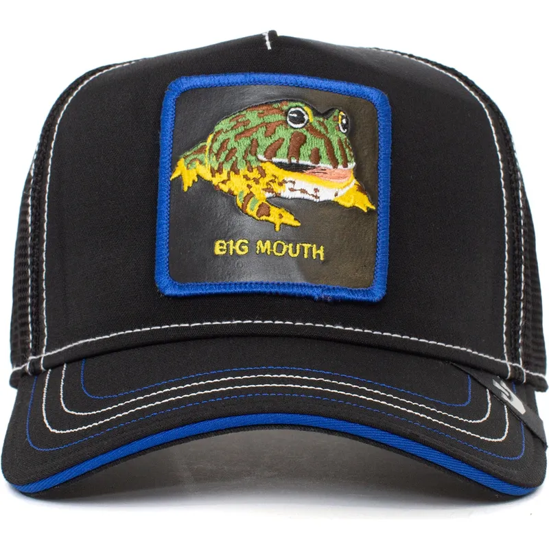 lippikset-kaareva-rekka-musta-snapback-big-mouth-puck-yeah-the-farm-goorin-bros