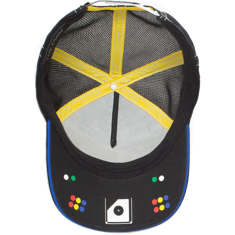 lippikset-kaareva-rekka-musta-snapback-big-mouth-puck-yeah-the-farm-goorin-bros