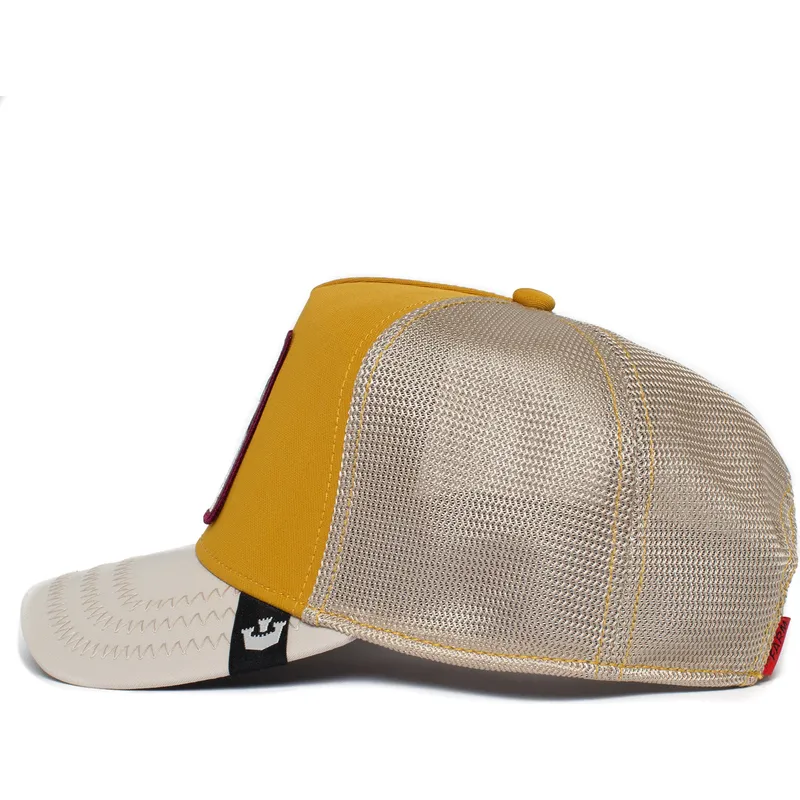 lippikset-kaareva-rekka-keltainen-snapback-sleepy-nap-life-the-farm-goorin-bros