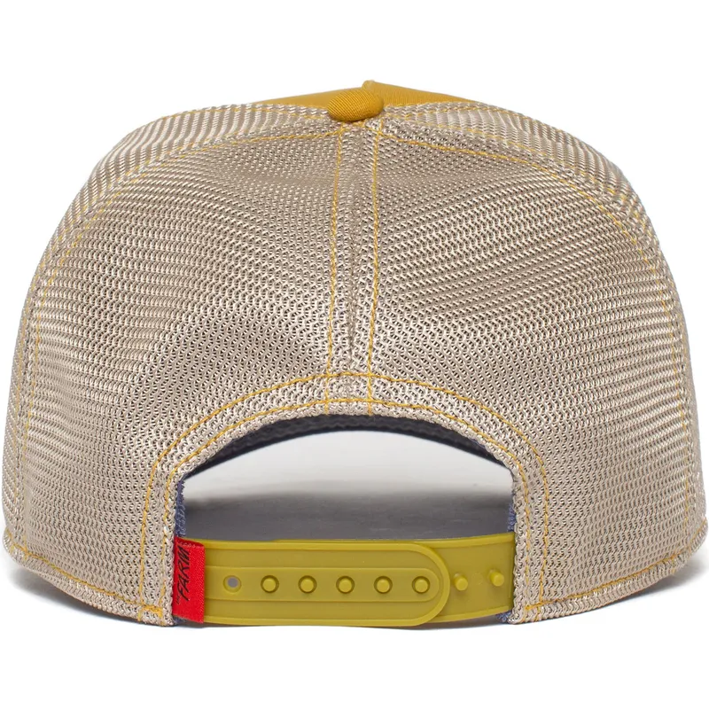 lippikset-kaareva-rekka-keltainen-snapback-sleepy-nap-life-the-farm-goorin-bros