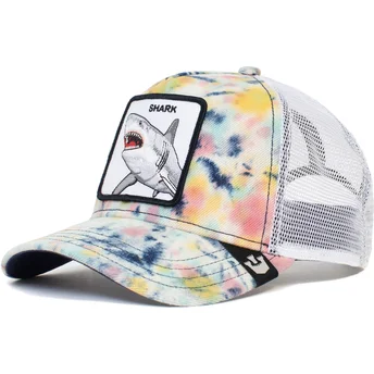 lippikset-kaareva-rekka-valkoinen-snapback-shark-tie-dye-the-farm-goorin-bros