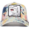 lippikset-kaareva-rekka-valkoinen-snapback-shark-tie-dye-the-farm-goorin-bros