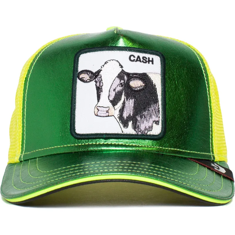 lippikset-kaareva-rekka-vihrea-snapback-cash-shine-metallic-the-farm-goorin-bros