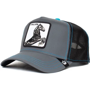 lippikset-kaareva-rekka-musta-snapback-stallion-reflective-the-farm-goorin-bros