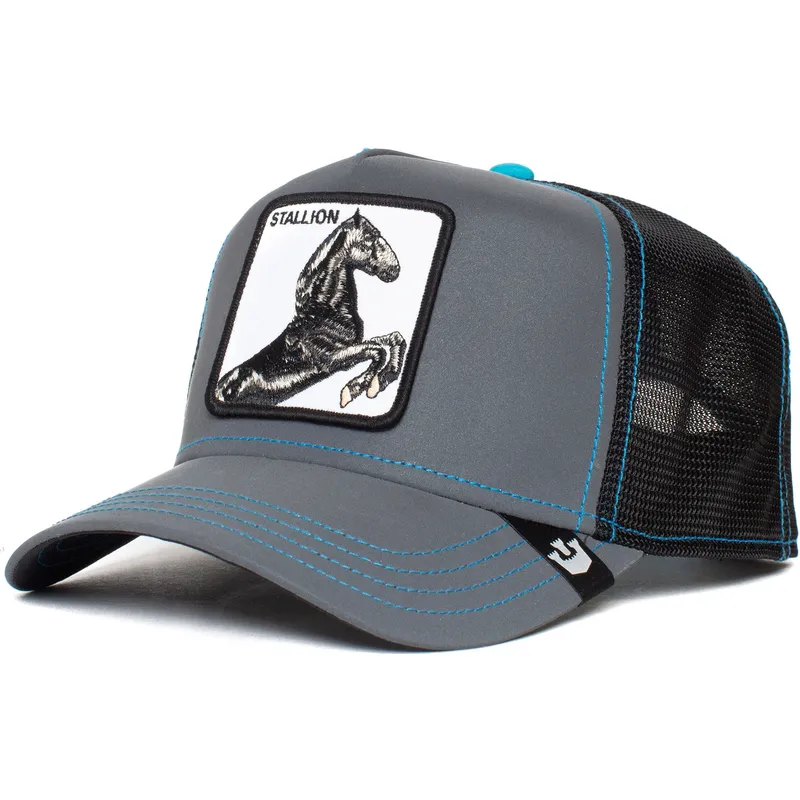 lippikset-kaareva-rekka-musta-snapback-stallion-reflective-the-farm-goorin-bros