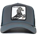 lippikset-kaareva-rekka-musta-snapback-stallion-reflective-the-farm-goorin-bros