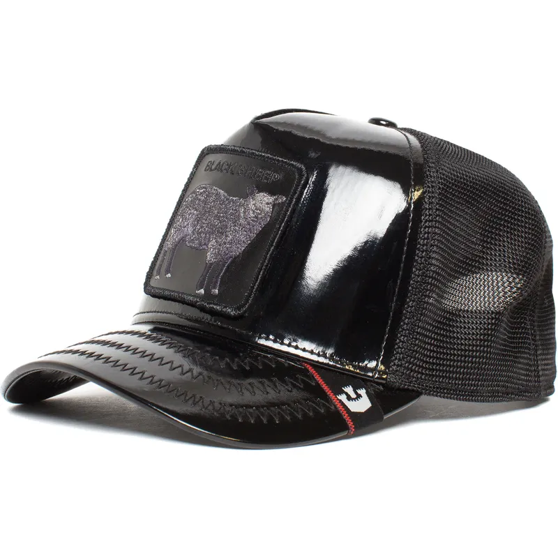 lippikset-kaareva-rekka-musta-snapback-black-sheep-big-black-patent-leather-the-farm-goorin-bros
