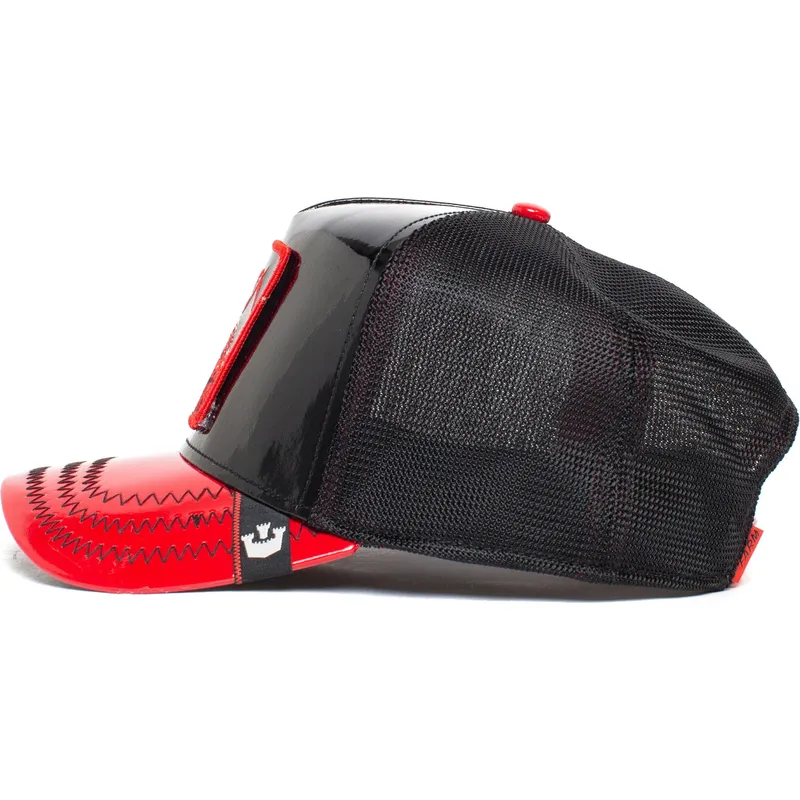 lippikset-kaareva-rekka-musta-snapback-goat-goaty-mcgoatface-patent-leather-the-farm-goorin-bros lippikset-kaareva-rekka-musta-snapback-goat-goaty-mcgoatface-patent-leather-the-farm-goorin-bros