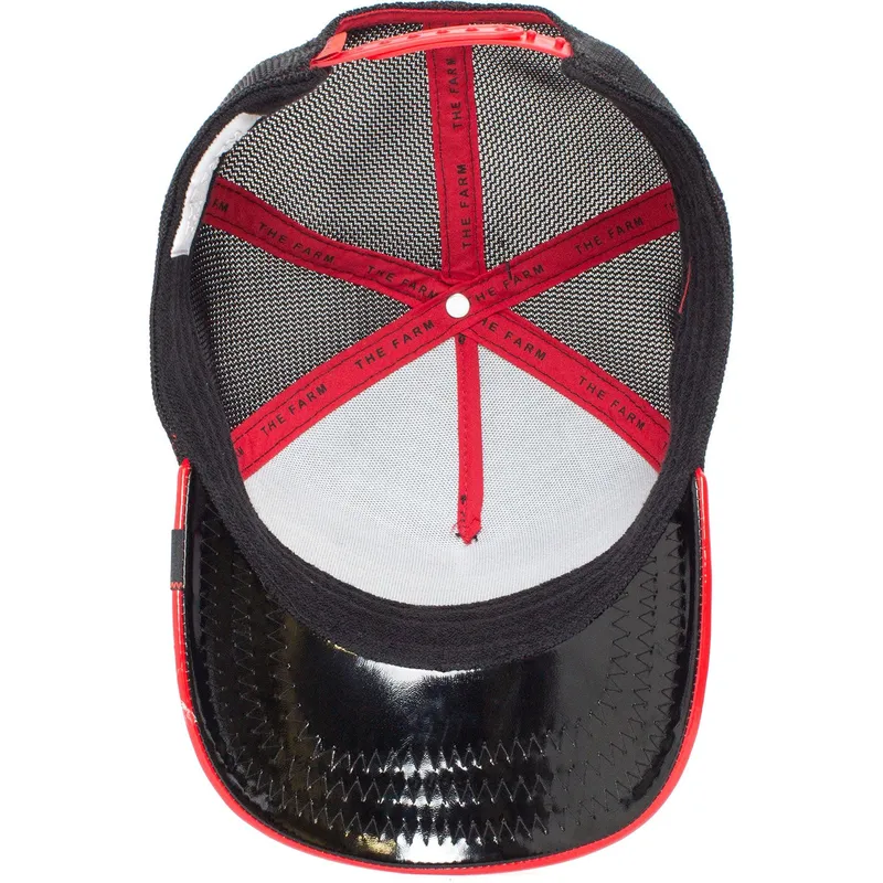 lippikset-kaareva-rekka-musta-snapback-goat-goaty-mcgoatface-patent-leather-the-farm-goorin-bros lippikset-kaareva-rekka-musta-snapback-goat-goaty-mcgoatface-patent-leather-the-farm-goorin-bros