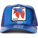 lippikset-kaareva-rekka-sininen-snapback-siam-fighter-blue-light-metallic-the-farm-goorin-bros