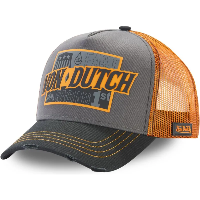 lippikset-kaareva-rekka-harmaa-snapback-fast-racing-arac-gre-von-dutch
