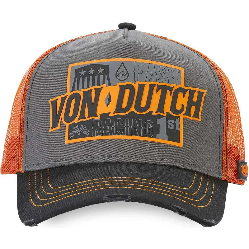 lippikset-kaareva-rekka-harmaa-snapback-fast-racing-arac-gre-von-dutch