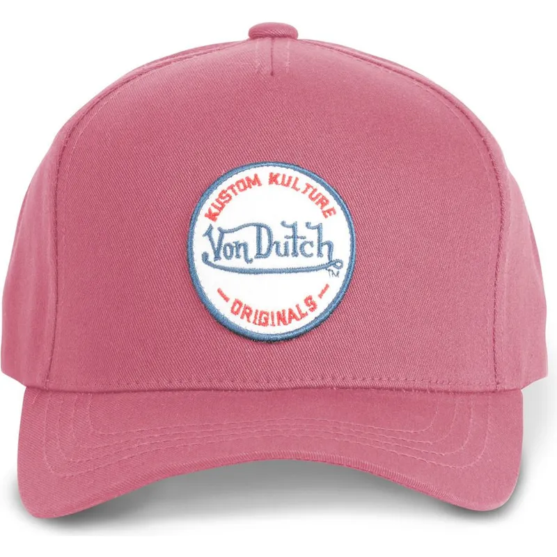 lippikset-kaareva-punainen-snapback-kustom-kulture-col-rasp-von-dutch lippikset-kaareva-punainen-snapback-kustom-kulture-col-rasp-von-dutch