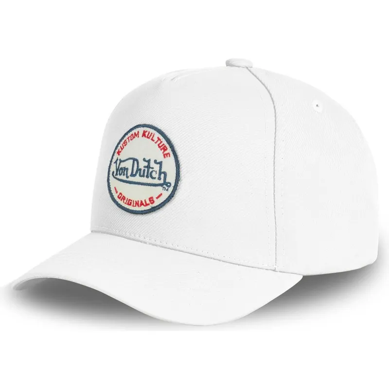 lippikset-kaareva-valkoinen-snapback-kustom-kulture-col-whi1-von-dutch