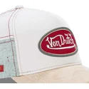 von-dutch-curved-brim-kys-white-and-beige-snapback-cap