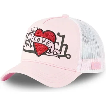 Cap kaareva pink snapback Von Dutch