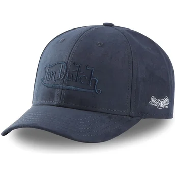 lippikset-kaareva-laivastonsininen-snapback-suedine1-von-dutch