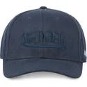 lippikset-kaareva-laivastonsininen-snapback-suedine1-von-dutch