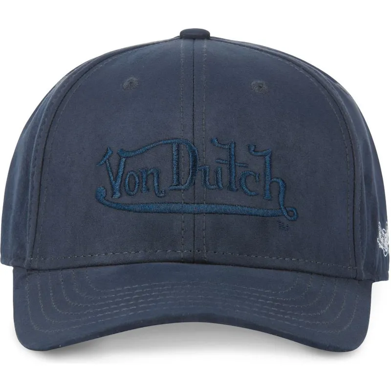 lippikset-kaareva-laivastonsininen-snapback-suedine1-von-dutch