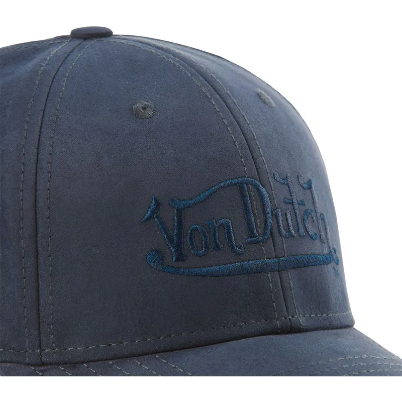 lippikset-kaareva-laivastonsininen-snapback-suedine1-von-dutch