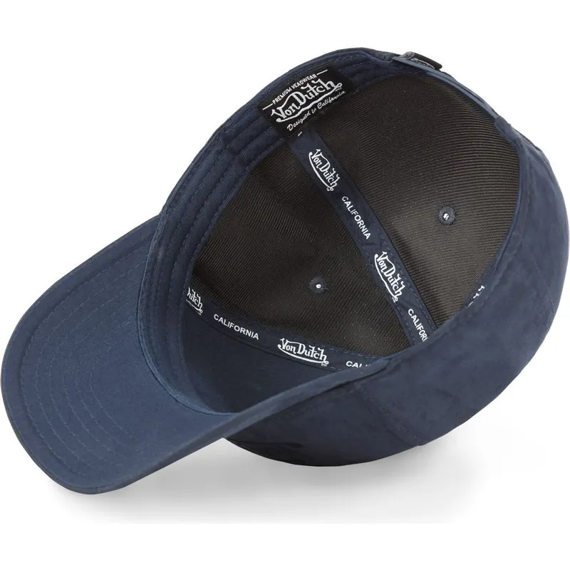 lippikset-kaareva-laivastonsininen-snapback-suedine1-von-dutch