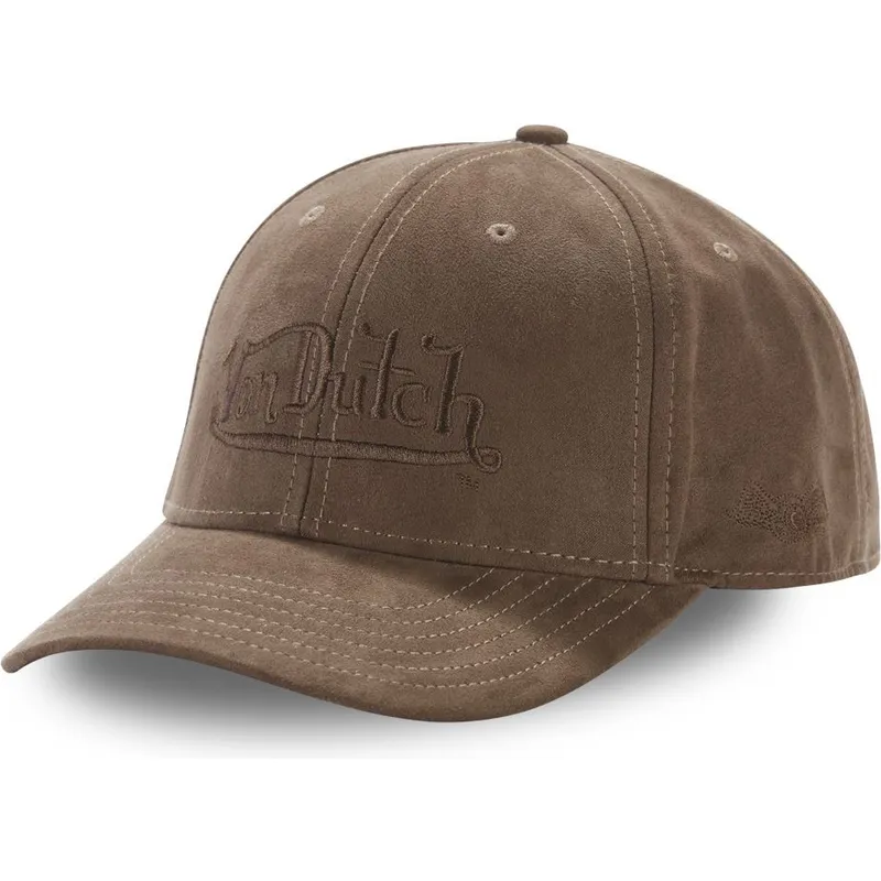 lippikset-kaareva-ruskea-snapback-suedine3-von-dutch