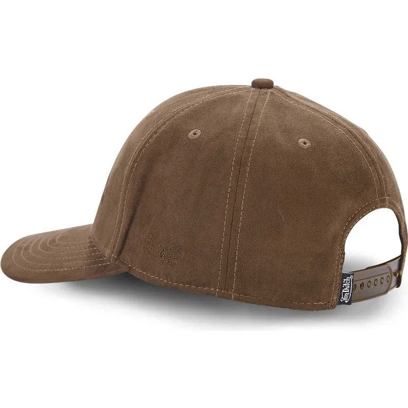 lippikset-kaareva-ruskea-snapback-suedine3-von-dutch