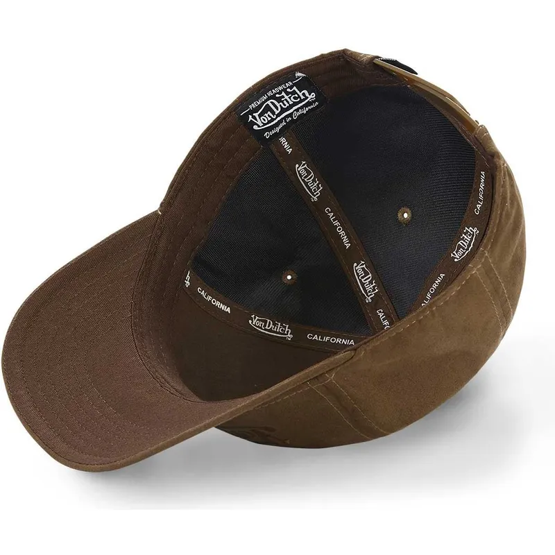 lippikset-kaareva-ruskea-snapback-suedine3-von-dutch