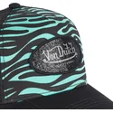 lippikset-kaareva-rekka-musta-snapback-zebr-t-von-dutch
