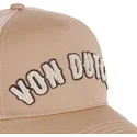 lippikset-kaareva-rekka-beige-snapback-buckl-be-von-dutch
