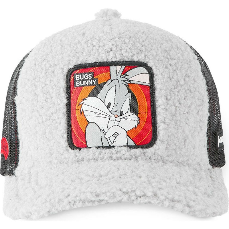 capslab-bugs-bunny-fur1-bug2-looney-tunes-grey-shearling-trucker-hat