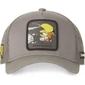 lippikset-kaareva-rekka-harmaa-snapback-spe4-vauhti-vinttiainen-looney-tunes-capslab