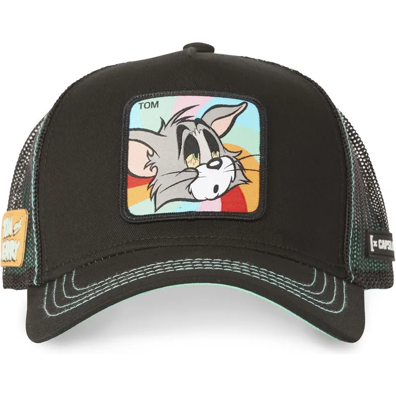 lippikset-kaareva-rekka-musta-snapback-to5-tom-looney-tunes-capslab