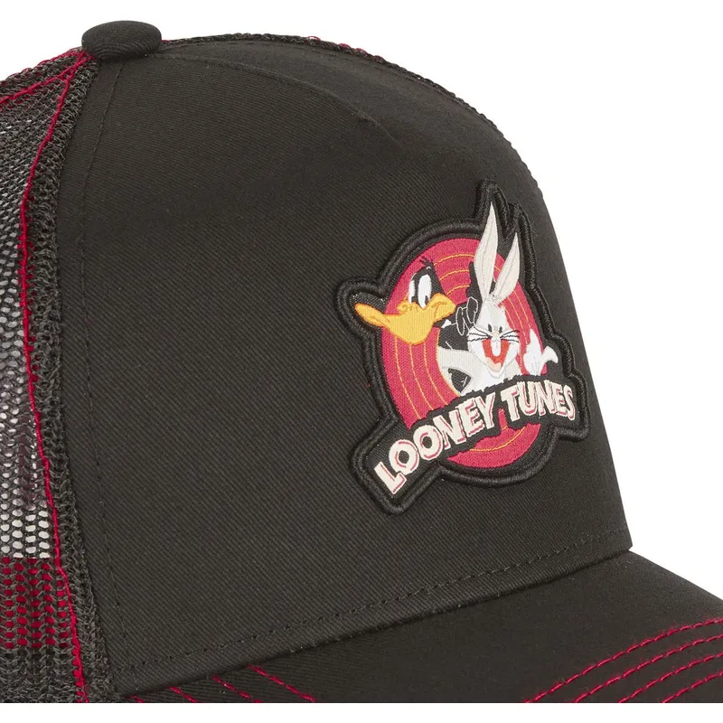 lippikset-kaareva-rekka-musta-snapback-lo1-bugs-bunny-ja-akku-ankka-looney-tunes-capslab lippikset-kaareva-rekka-musta-snapback-lo1-bugs-bunny-ja-akku-ankka-looney-tunes-capslab