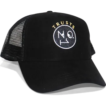 Lippikset kaareva rekka musta snapback Trusts No.1 Suede Black Gold The No.1 Face