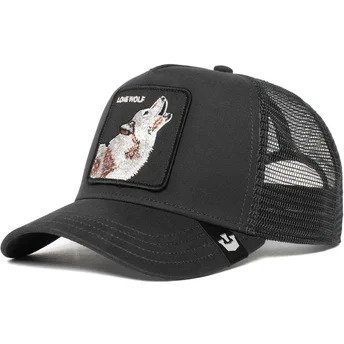 Lippikset kaareva rekka musta snapback lobo Moon Lover The Farm de Goorin Bros.