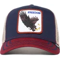 lippikset-kaareva-rekka-laivastonsininen-snapback-the-freedom-eagle-the-farm-goorin-bros