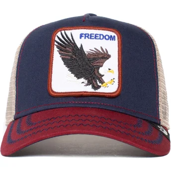 Lippikset kaareva rekka laivastonsininen snapback The Freedom Eagle The Farm Goorin Bros.